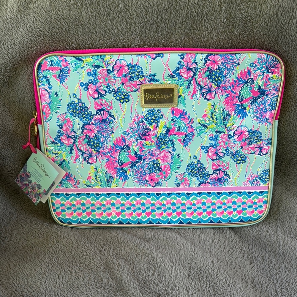 Lilly Pulitzer Colorful Floral Laptop Sleeve